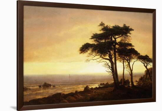 California Coast-Albert Bierstadt-Framed Giclee Print