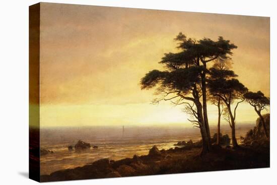 California Coast-Albert Bierstadt-Stretched Canvas