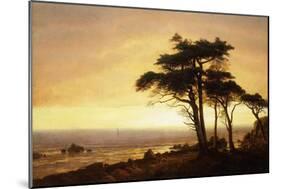 California Coast-Albert Bierstadt-Mounted Giclee Print