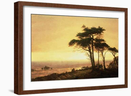 California Coast-Albert Bierstadt-Framed Giclee Print