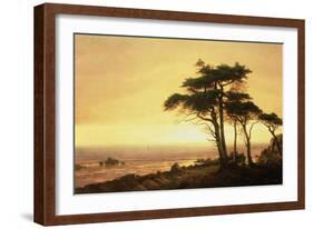 California Coast-Albert Bierstadt-Framed Giclee Print