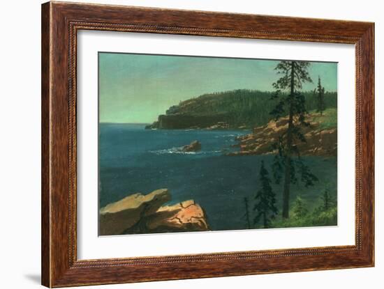 California Coast-Albert Bierstadt-Framed Giclee Print