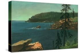 California Coast-Albert Bierstadt-Stretched Canvas