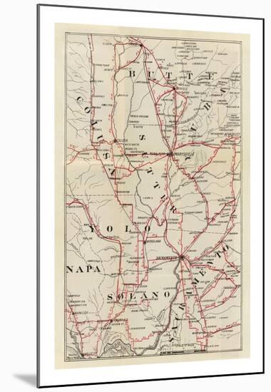 California: Colusa, Yolo, Napa, Butte, Yuba, Sutter, Solano, and Sacramento Counties, c.1896-George W^ Blum-Mounted Art Print