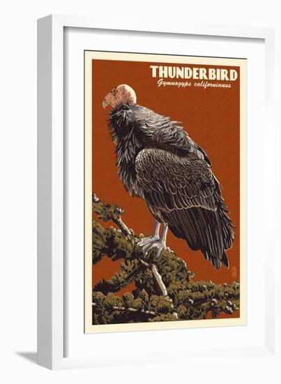 California Condor-Lantern Press-Framed Art Print