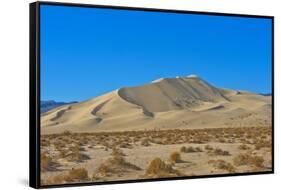 California. Death Valley National Park, South Eureka Dunes Road Scenery, Last Chance Mountain Range-Bernard Friel-Framed Stretched Canvas