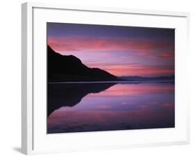 California, Death Valley National Park, Sunrise Reflects in Badwater-Christopher Talbot Frank-Framed Photographic Print