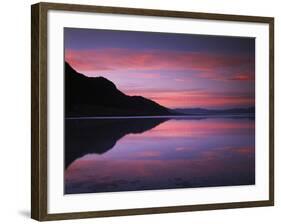 California, Death Valley National Park, Sunrise Reflects in Badwater-Christopher Talbot Frank-Framed Photographic Print