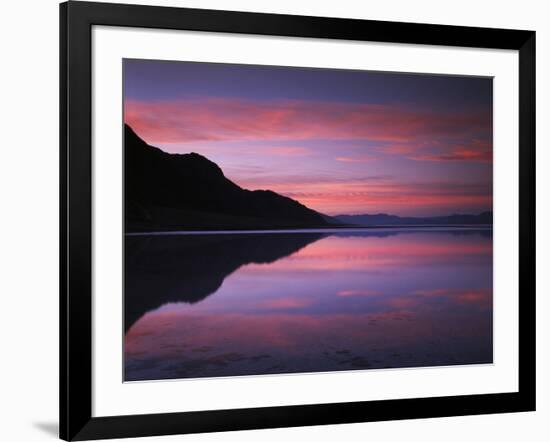 California, Death Valley National Park, Sunrise Reflects in Badwater-Christopher Talbot Frank-Framed Photographic Print