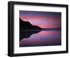 California, Death Valley National Park, Sunrise Reflects in Badwater-Christopher Talbot Frank-Framed Photographic Print