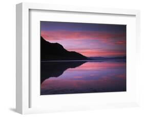 California, Death Valley National Park, Sunrise Reflects in Badwater-Christopher Talbot Frank-Framed Photographic Print