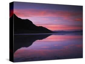 California, Death Valley National Park, Sunrise Reflects in Badwater-Christopher Talbot Frank-Stretched Canvas