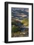 California. Death Valley National Park. Sunset Shadow on Sea of Sand Dunes, Mesquite Dunes-Judith Zimmerman-Framed Photographic Print