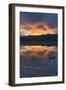 California. Death Valley National Park. Sunset with Reflections, Cotton Ball Basin-Judith Zimmerman-Framed Photographic Print