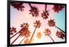 California Dreaming - Beverly Hills Sunset Palms-Philippe HUGONNARD-Framed Photographic Print