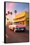 California Dreaming - L.A Pink Cadillac-Philippe HUGONNARD-Framed Stretched Canvas