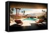 California Dreaming - Palm Springs Private Pool-Philippe HUGONNARD-Framed Stretched Canvas