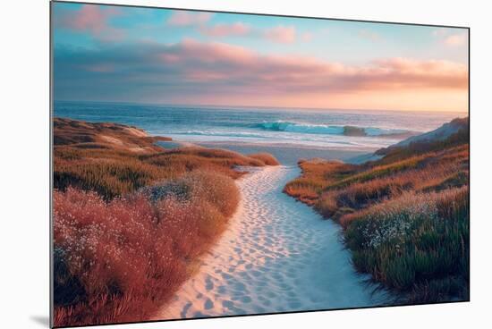 California Dreaming - Serene Path-Philippe HUGONNARD-Mounted Photographic Print