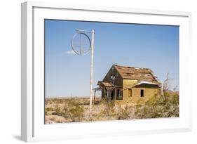 California, Drought Spotlight 3 Route 66 Expedition, Ludlow, Abandon Building-Alison Jones-Framed Photographic Print