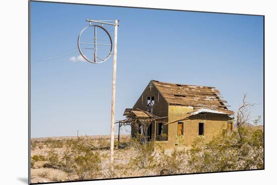 California, Drought Spotlight 3 Route 66 Expedition, Ludlow, Abandon Building-Alison Jones-Mounted Photographic Print