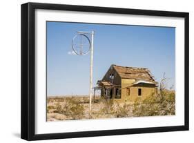 California, Drought Spotlight 3 Route 66 Expedition, Ludlow, Abandon Building-Alison Jones-Framed Photographic Print