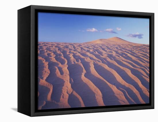 California, Dumont Dunes in the Mojave Desert at Sunset-Christopher Talbot Frank-Framed Stretched Canvas