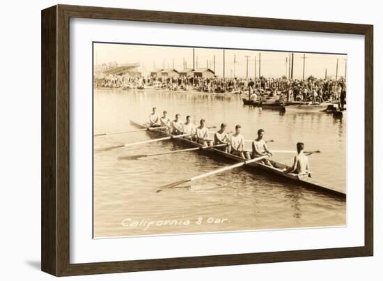 California Eight Oar Rowing Team-null-Framed Art Print