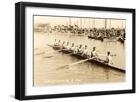 California Eight Oar Rowing Team-null-Framed Art Print