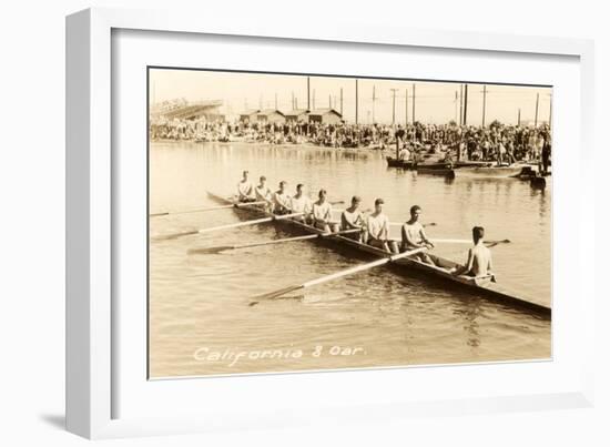 California Eight Oar Rowing Team-null-Framed Art Print