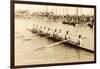 California Eight Oar Rowing Team-null-Framed Art Print