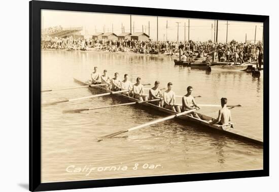 California Eight Oar Rowing Team-null-Framed Art Print