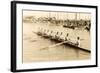 California Eight Oar Rowing Team-null-Framed Art Print