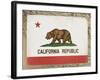 California Flag-Ken Hurd-Framed Giclee Print