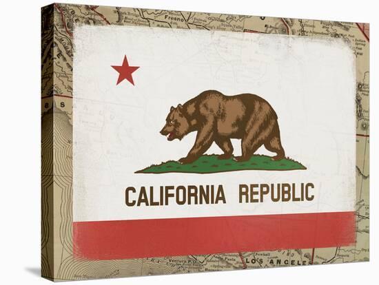 California Flag-Ken Hurd-Stretched Canvas