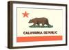 California Flag-null-Framed Art Print