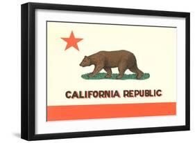 California Flag-null-Framed Art Print