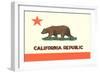 California Flag-null-Framed Art Print