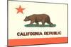 California Flag-null-Mounted Art Print