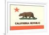 California Flag-null-Framed Art Print