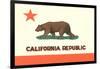 California Flag-null-Framed Art Print