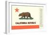 California Flag-null-Framed Art Print