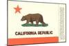 California Flag-null-Mounted Art Print