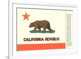 California Flag-null-Framed Premium Giclee Print
