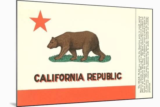 California Flag-null-Mounted Premium Giclee Print