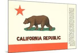 California Flag-null-Mounted Premium Giclee Print