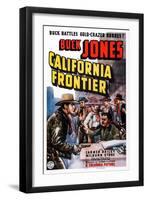 California Frontier, Left: Buck Jones, 1938-null-Framed Art Print
