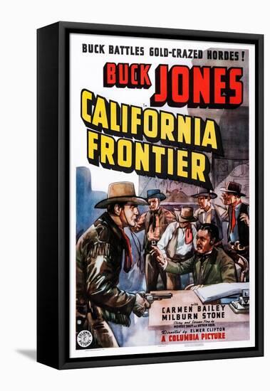 California Frontier, Left: Buck Jones, 1938-null-Framed Stretched Canvas