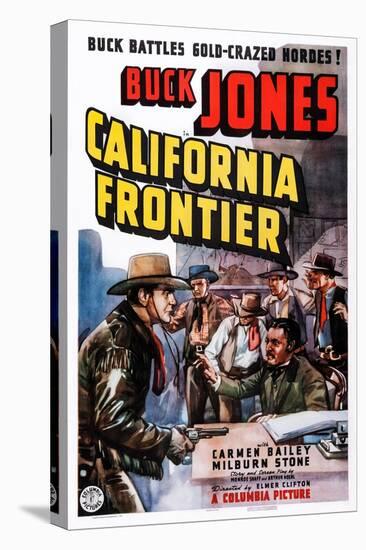 California Frontier, Left: Buck Jones, 1938-null-Stretched Canvas