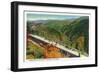 California - General View of the Observation Platform Above American River, c.1937-Lantern Press-Framed Art Print