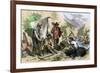 California Gold Diggers, as Seen by An Eyewitness, 1850s-null-Framed Giclee Print